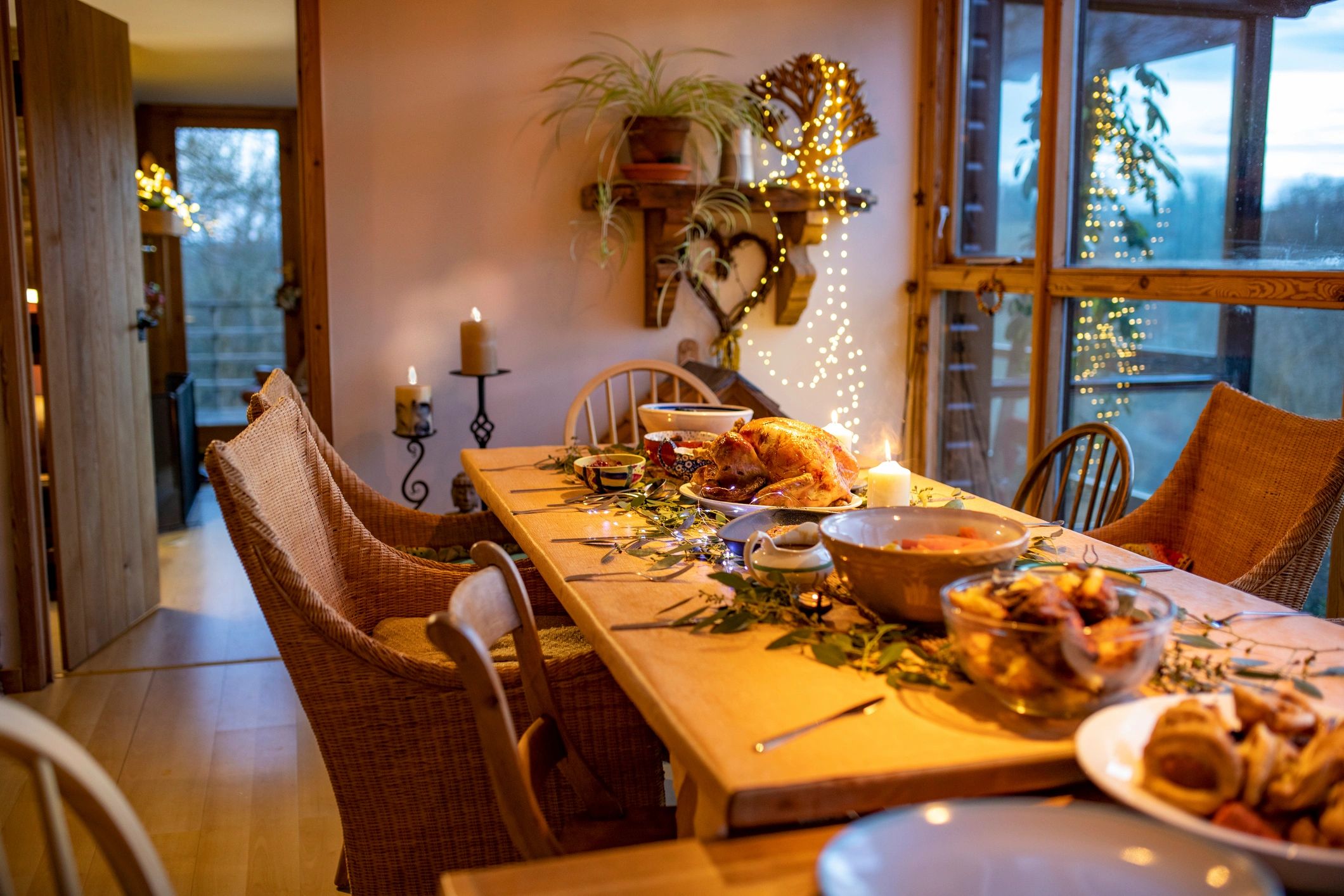 Event dining table arranged for a special occasion