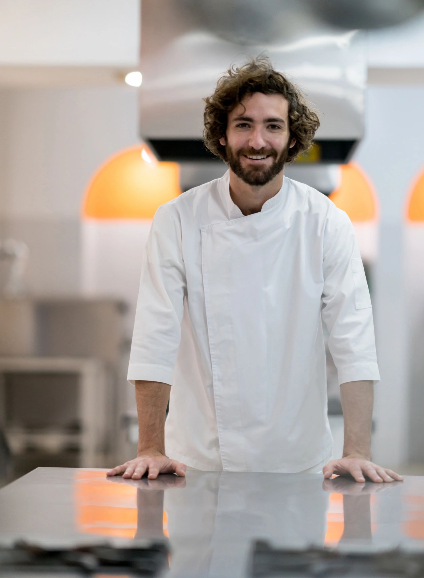 Chef portrait in a professional kitchen